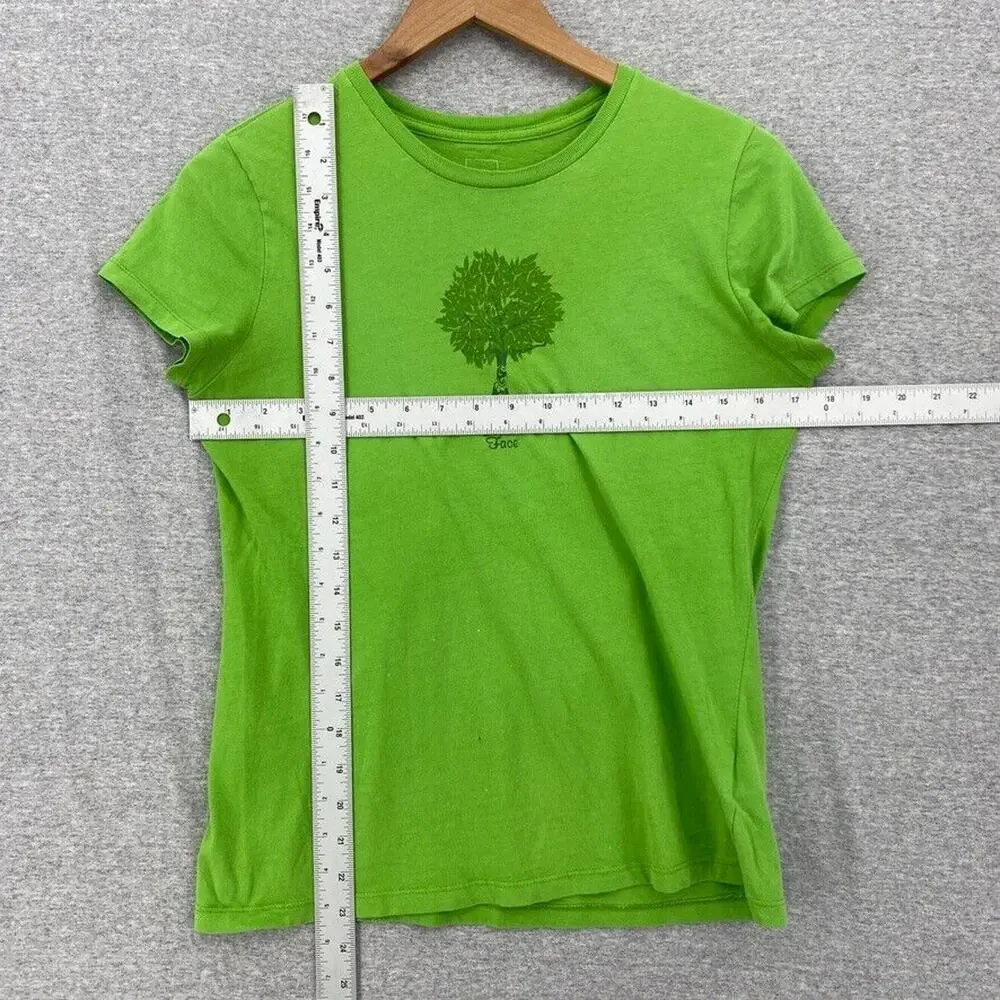 The North Face Shirt Womens Medium Green Tee Short Sleeve Graphic Hiking Outdoor - Picture 5 of 9